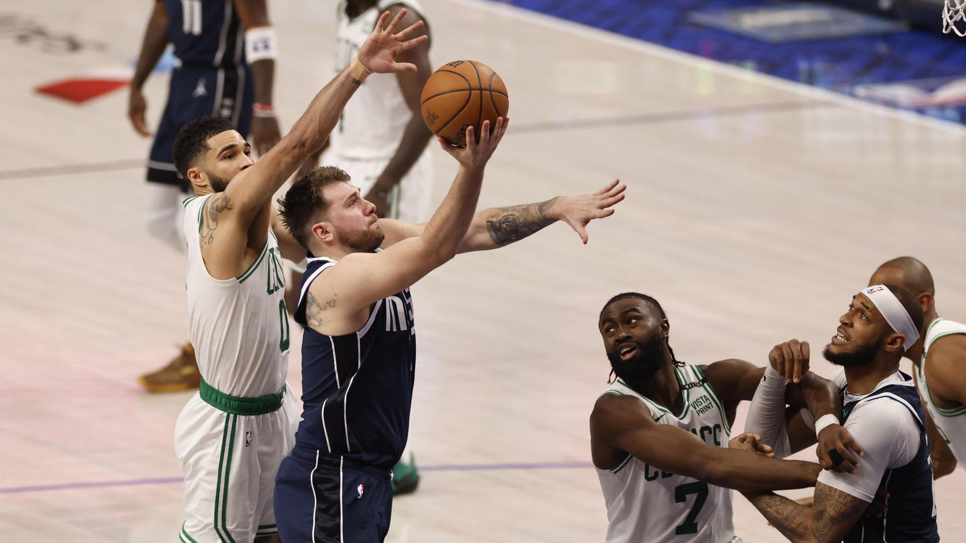Luka Doncic, en una acción del partido