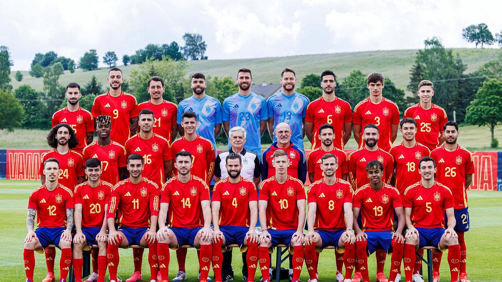 Foto oficial de la Selección Española Masculina de Fútbol