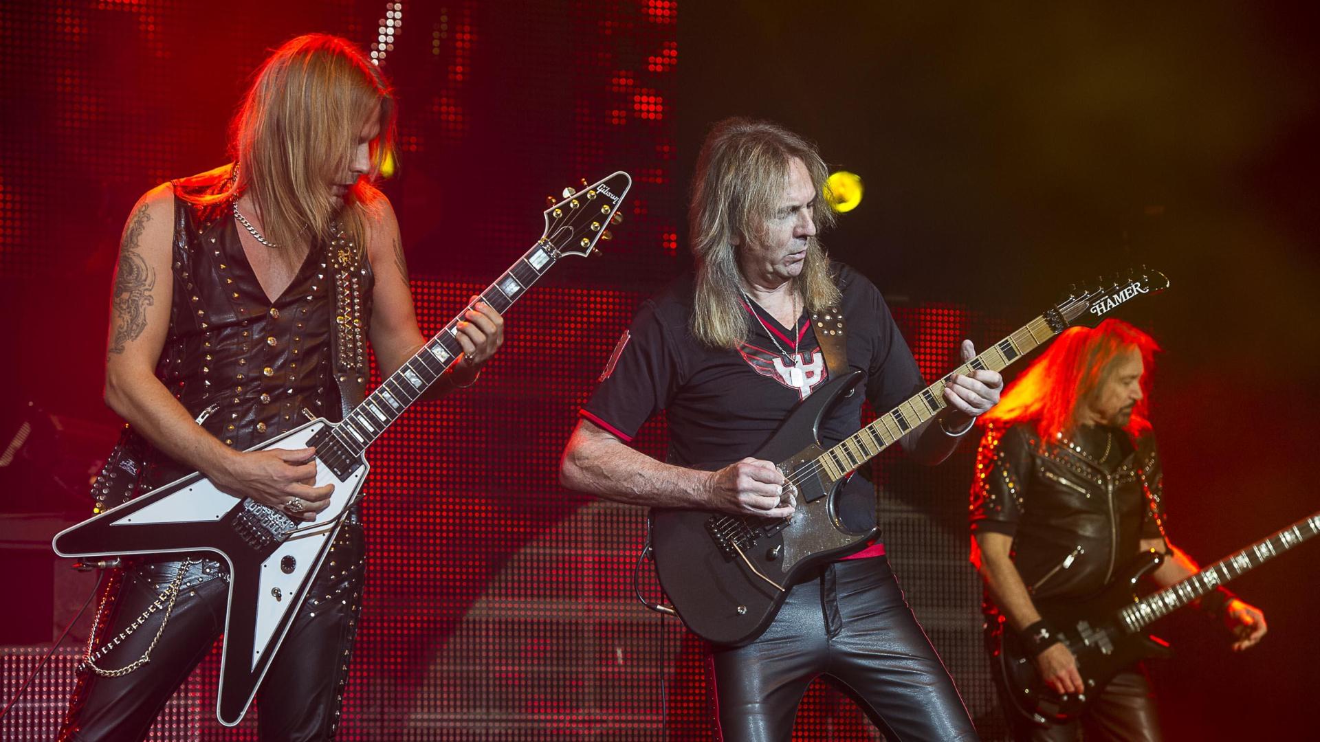 Judas Priest, en un concierto de 2015.