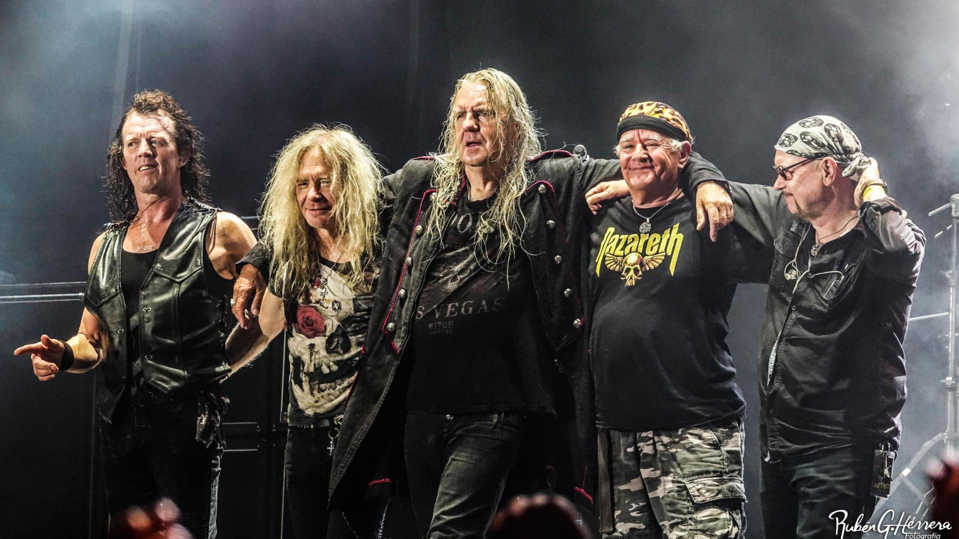 Saxon, al final de un concierto en 2018.