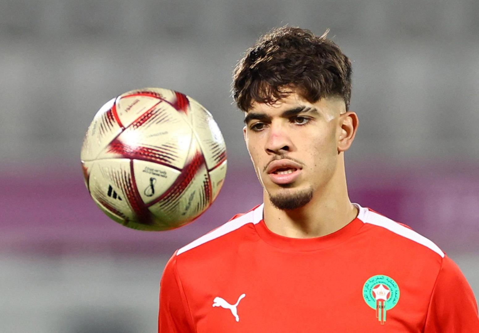 Ez Abde, con Marruecos en el Mundial de Catar.