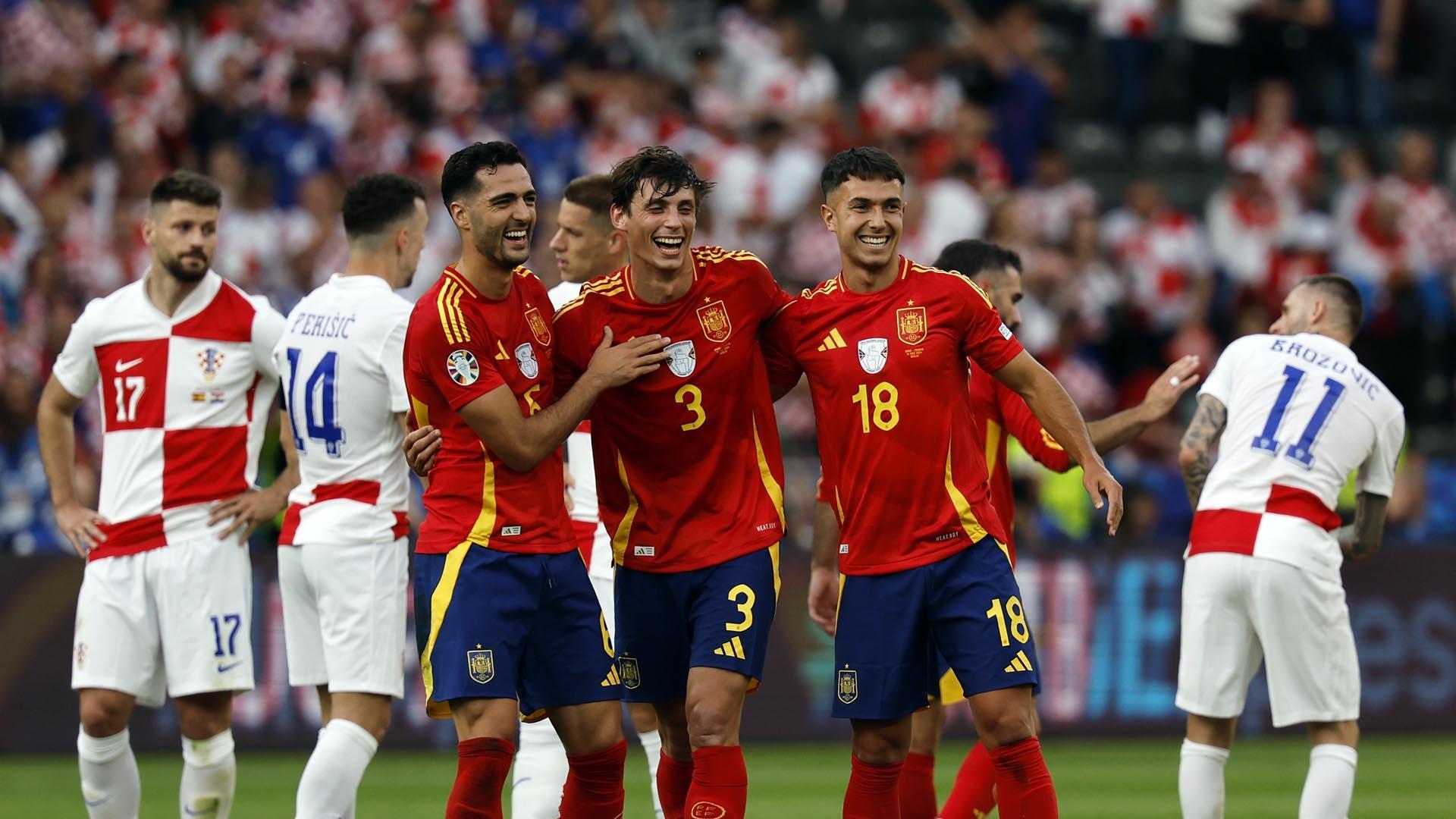 Todas las imágenes del primer partido del Grupo B entre españoles y croatas en la Eurocopa 2024 de Alemania