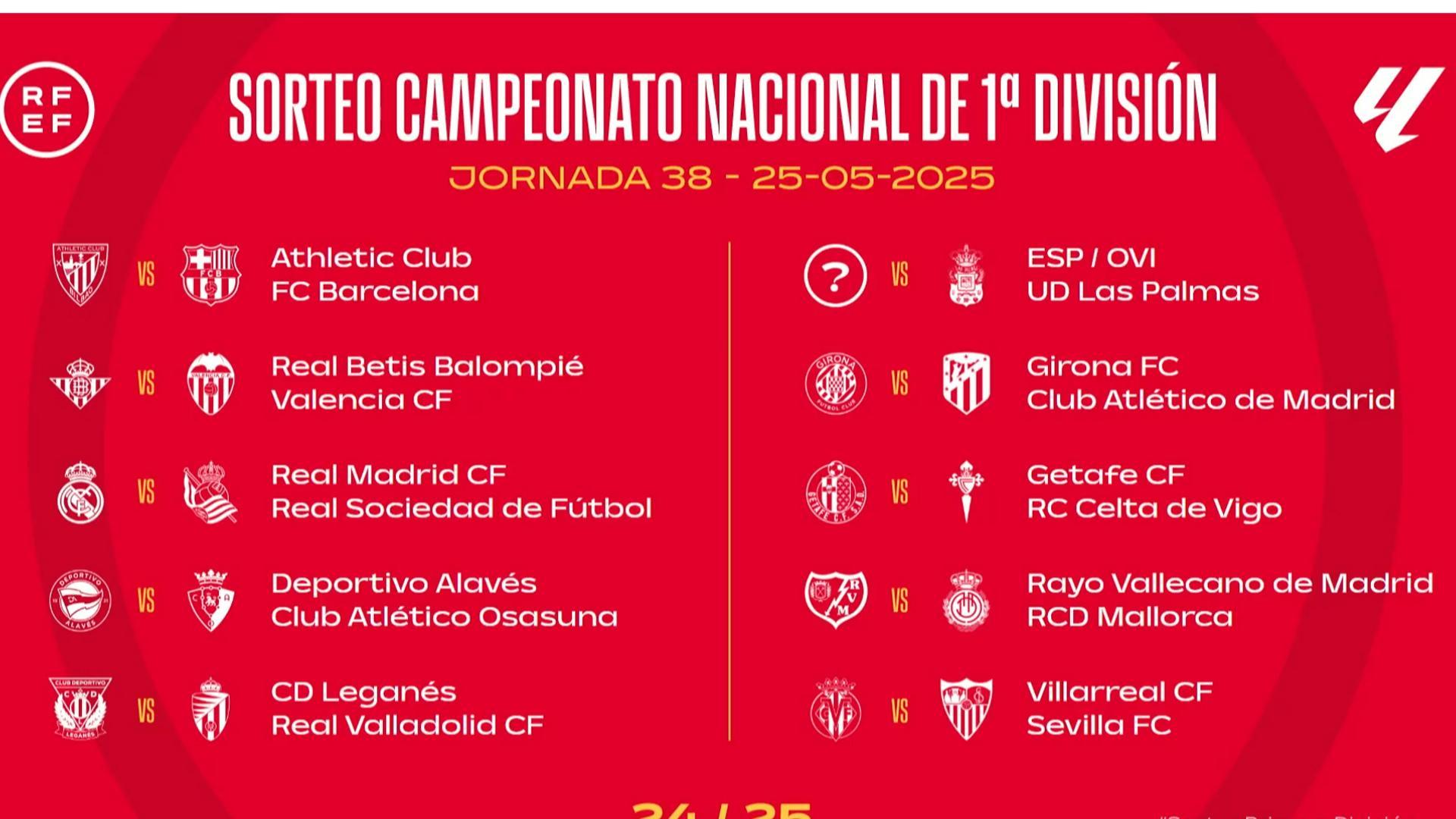 Imagen de la última jornada de Liga, que enfrentará a Alavés y Osasuna