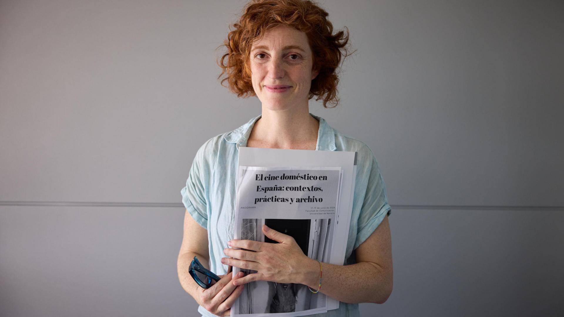 Clara Sánchez-Dehesa, este miércoles, en la Universidad de Navarra