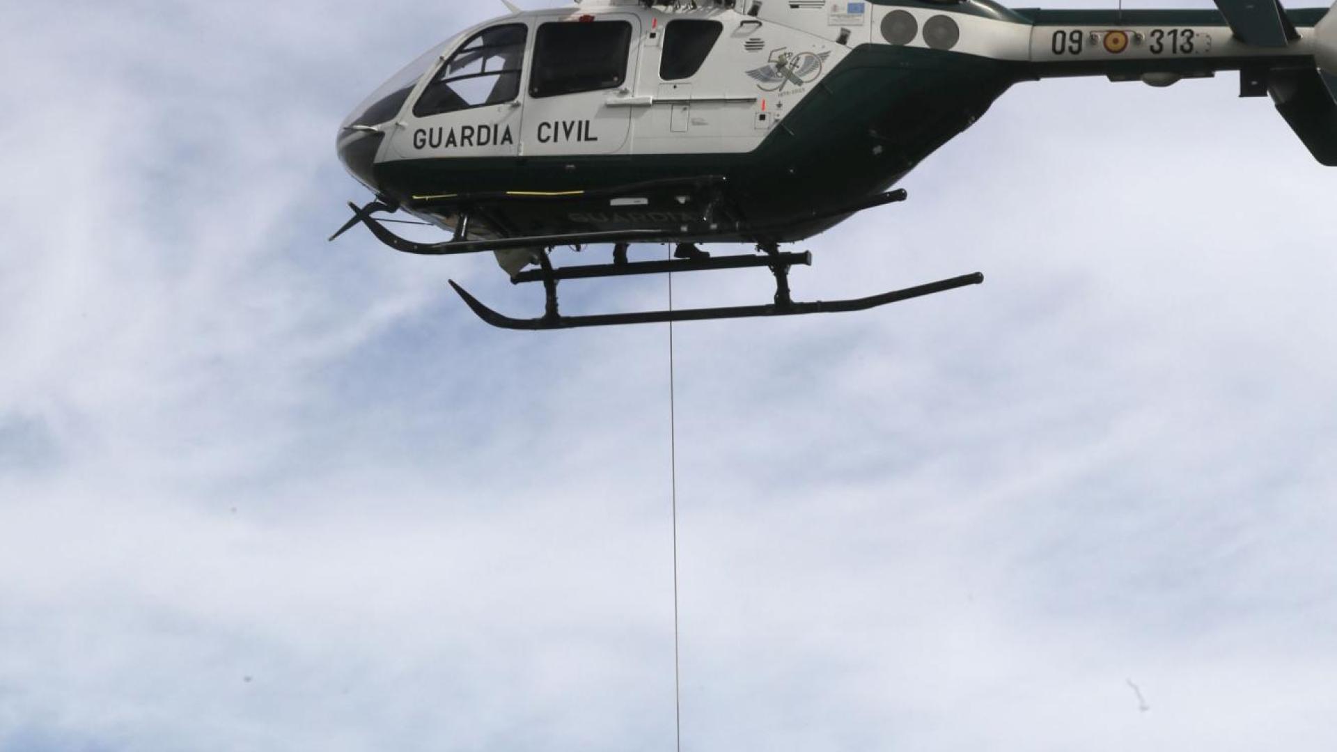 Un instante de la exhibición de rescate en Larrabide