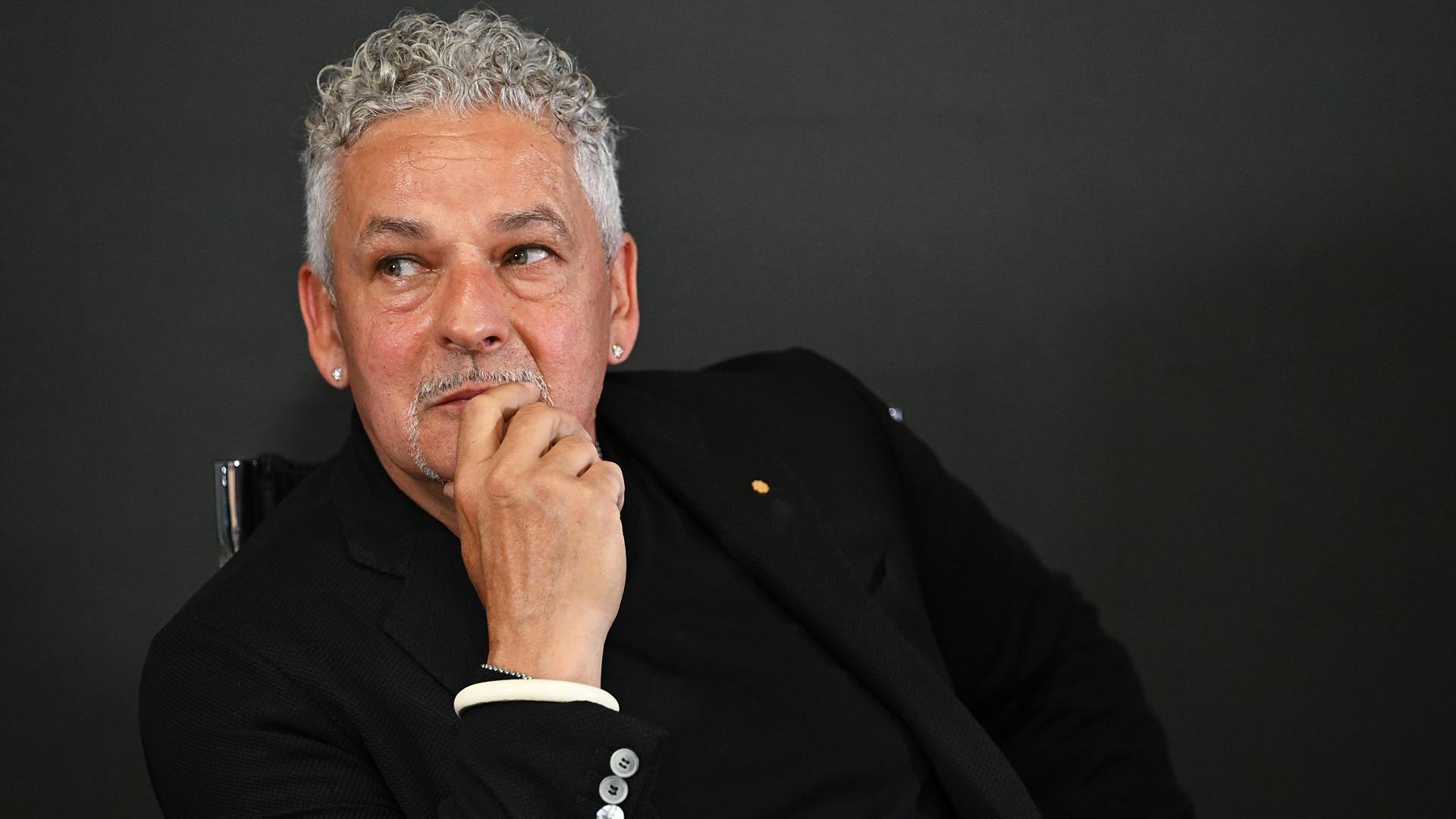 El exfutbolista Roberto Baggio durante un acto a principios de este mes de junio