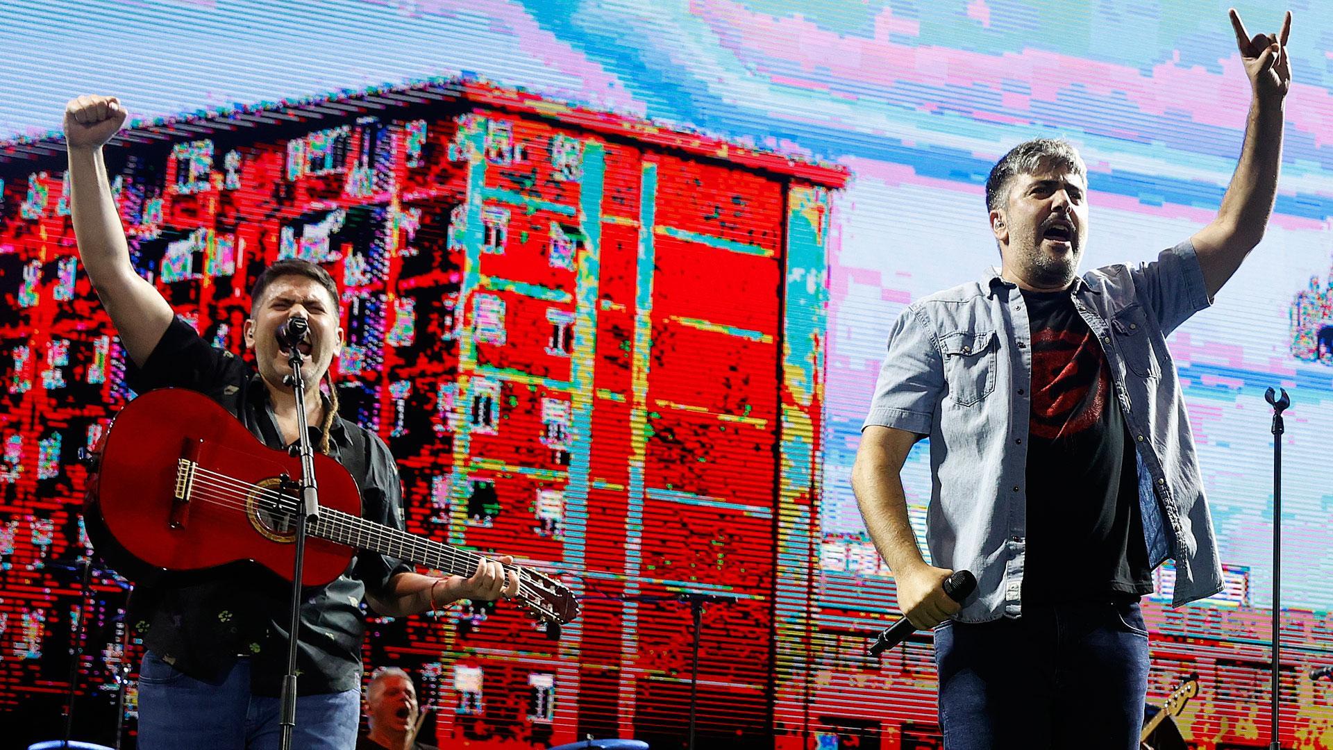 Estopa, durante su concierto en Madrid