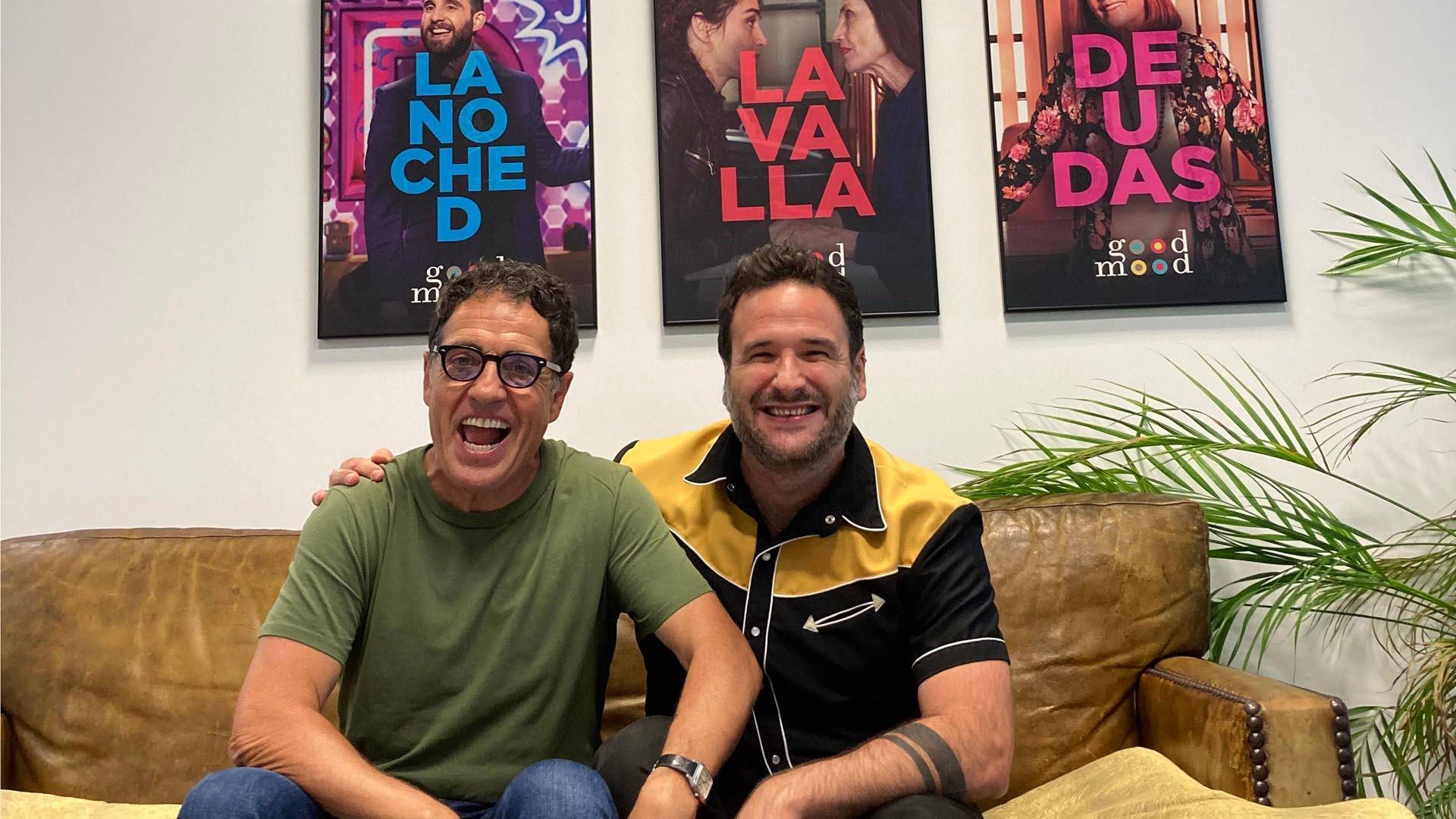 Andrés Martín Soto (dcha.) con Daniel Écija en la sede de The Good Mood