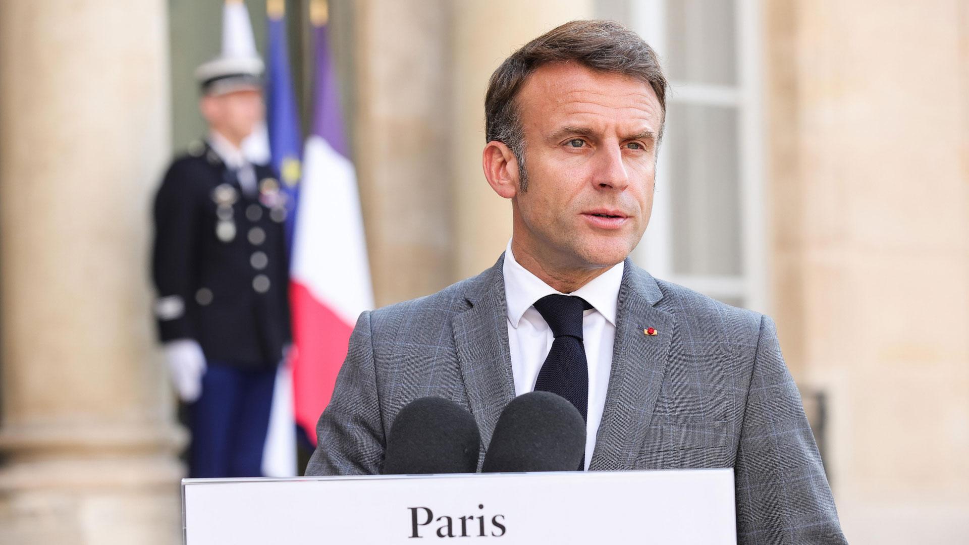 El presidente francés, Emmanuel Macron