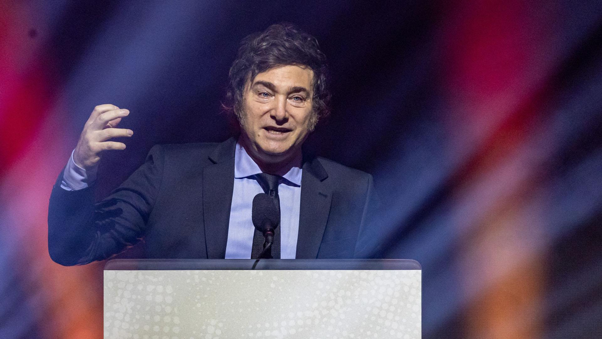 El Presidente de Argentina Javier Milei