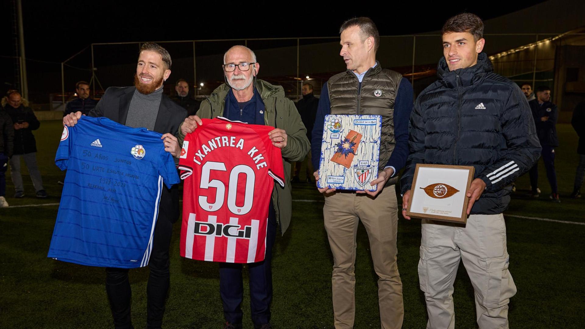 Celebración del 50º aniversario del convenio Athletic-Txantrea