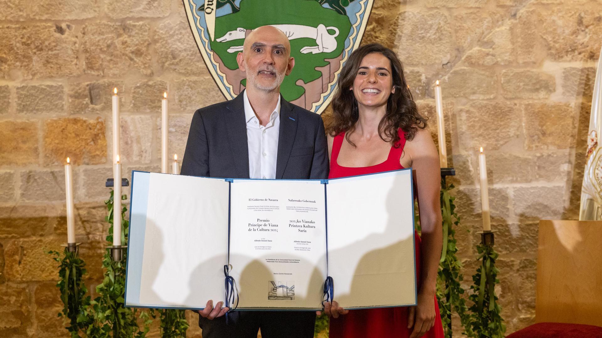 Sanzol, este sábado con Ana Artajo, a la que pidió para el acto del premio que redactara su ‘laudatio’