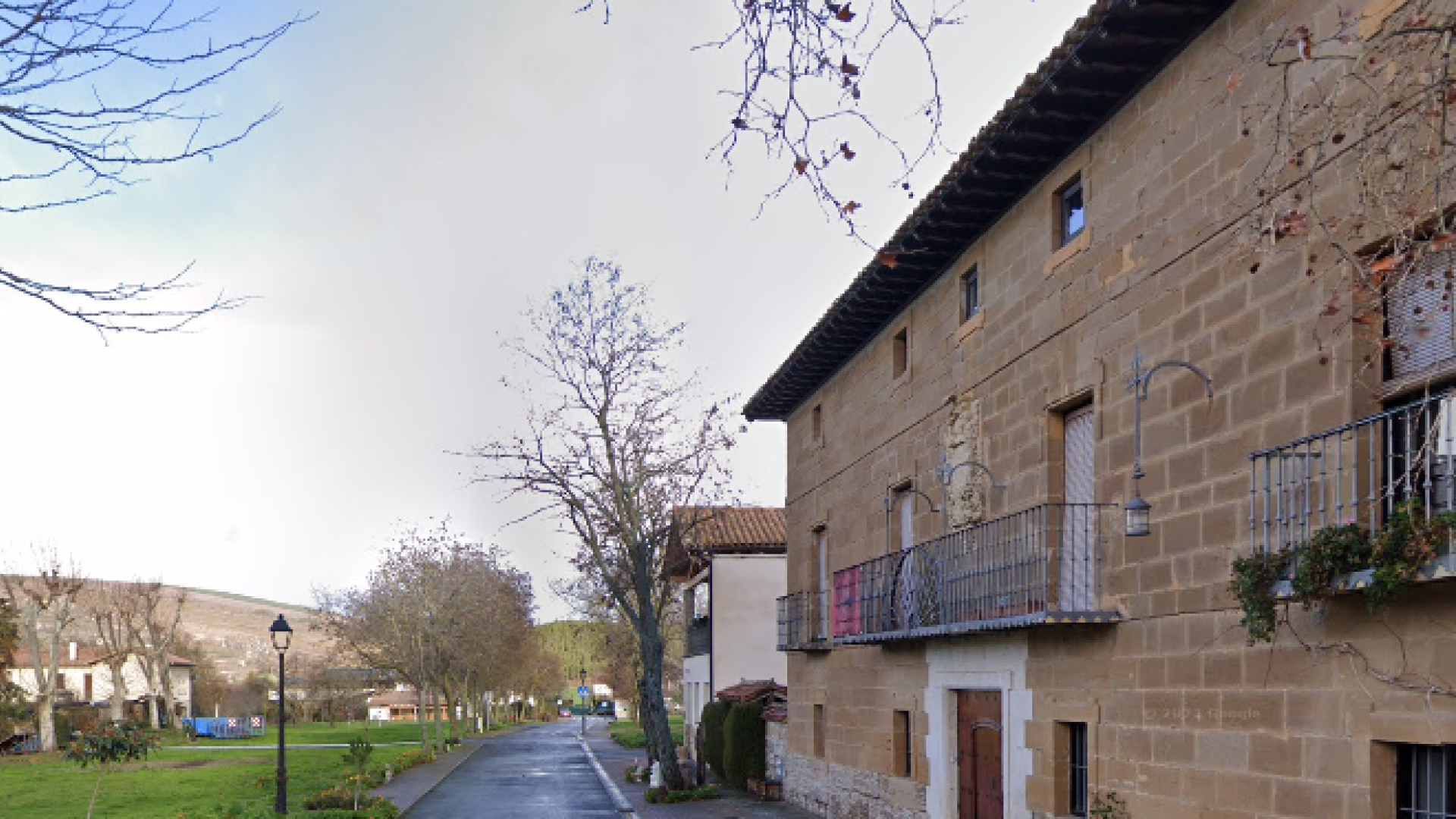 Calle San Román, 40, punto próximo a la colisión