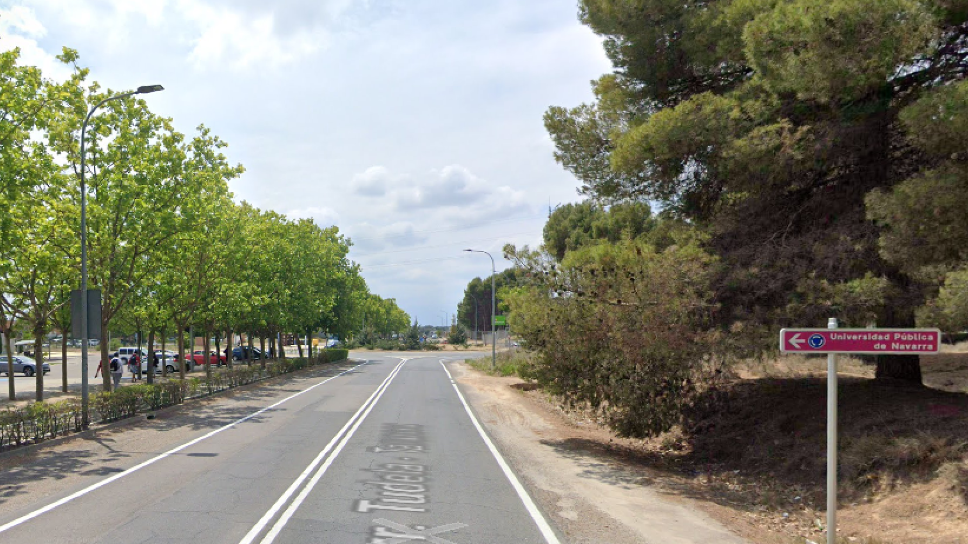 El accidente ha ocurrido junto al campus de la UPNA en Tudela