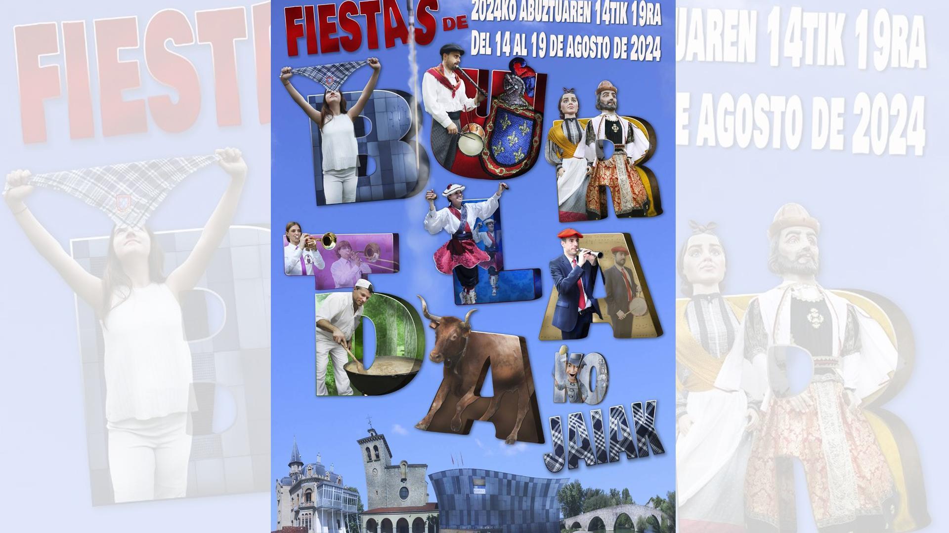 Imagen del cartel de las fiestas de Burlada