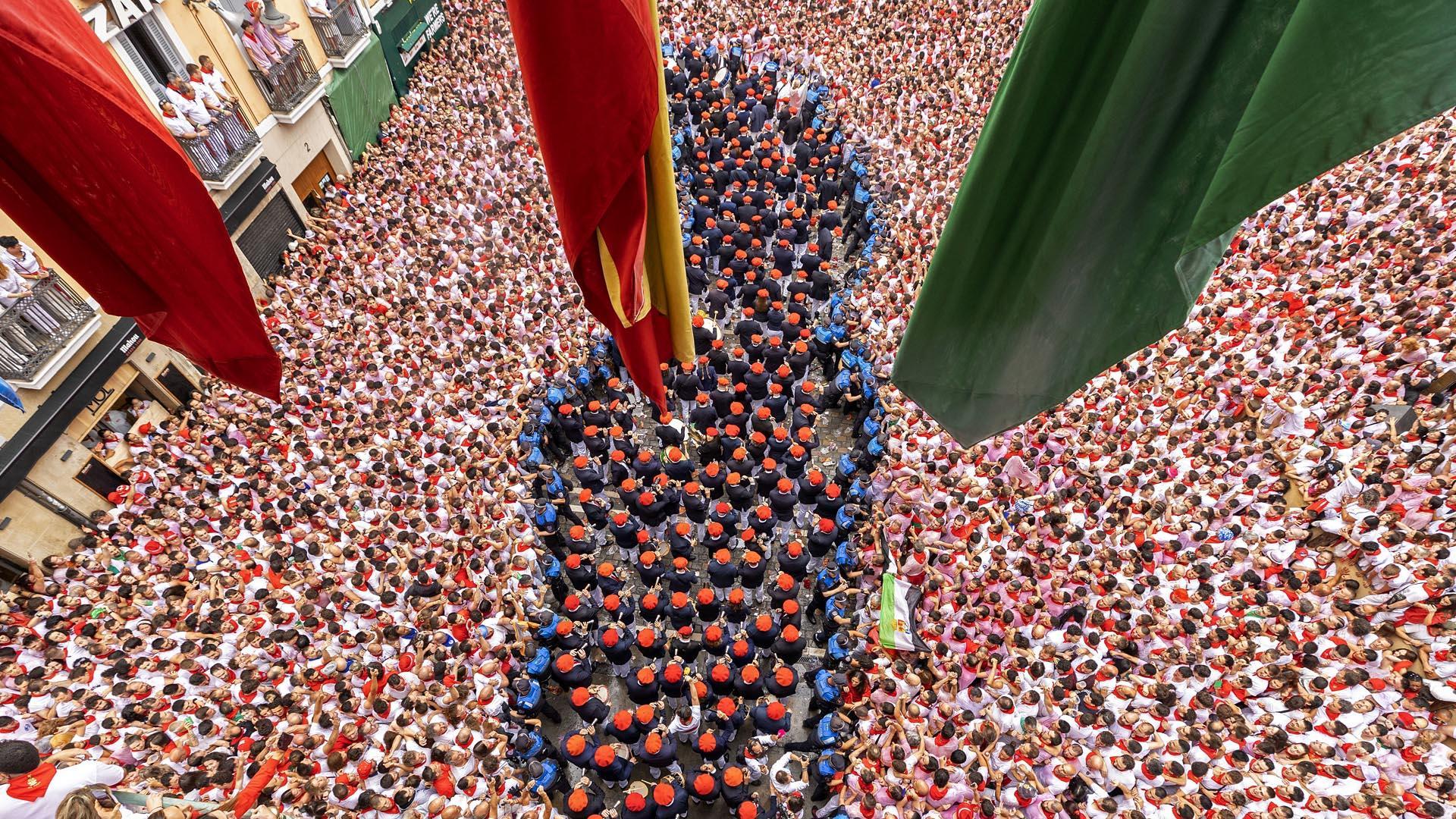 Fotos del chupinazo de San Fermín 2024