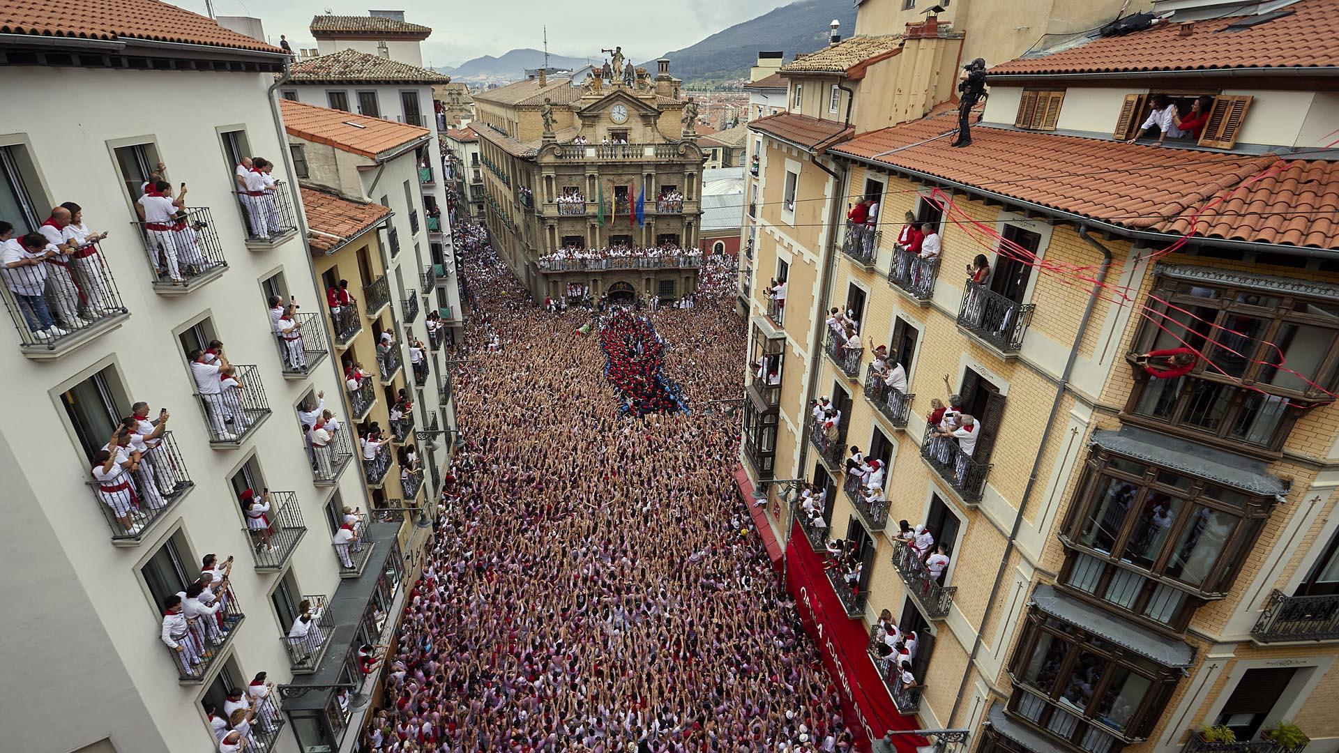 Fotos del chupinazo de San Fermín 2024.