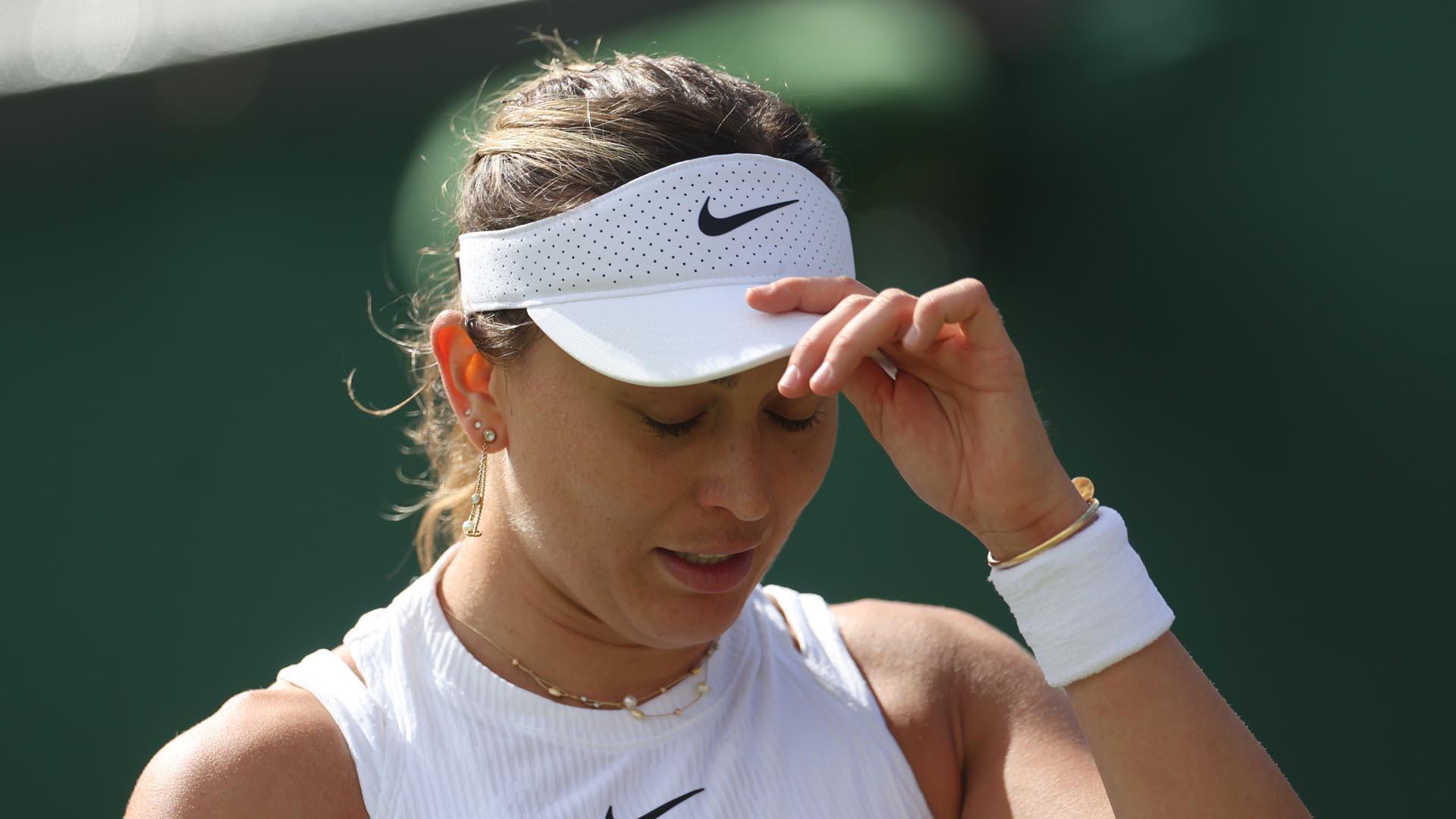 Paula Badosa, en al partido ante Vekic