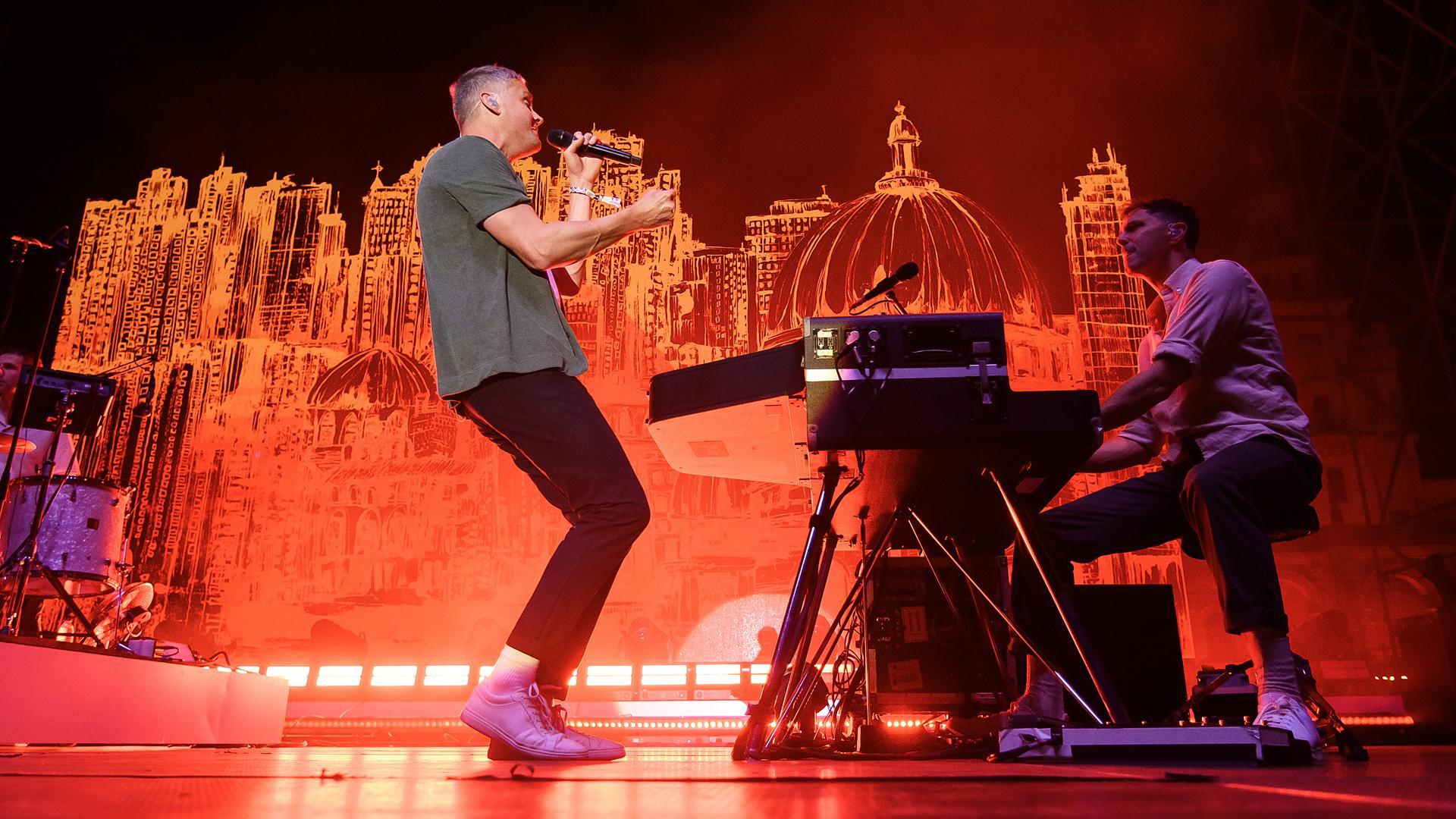 Un momento de la actuación de la banda británica Keane en Sevilla
