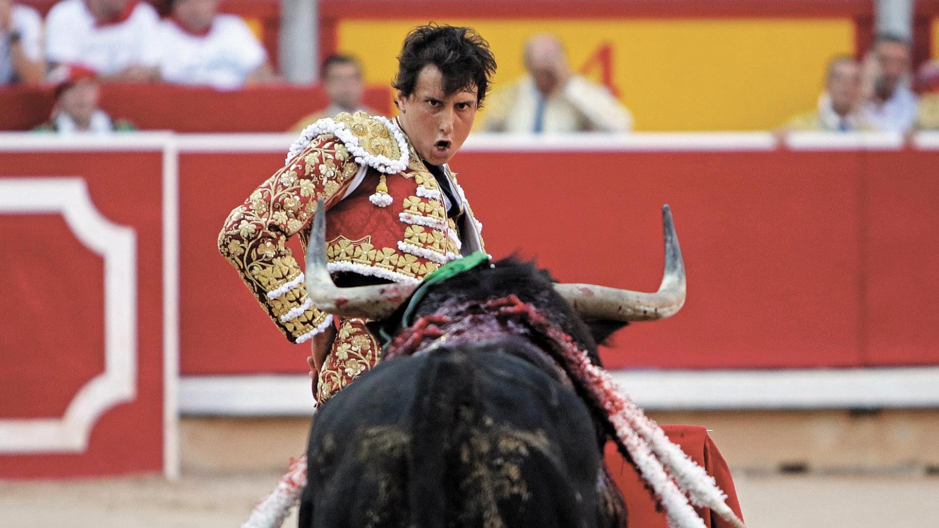 Andrés Roca Rey, durante la lidia de la corrida del pasado 10 de julio, en la que cortó tres orejas