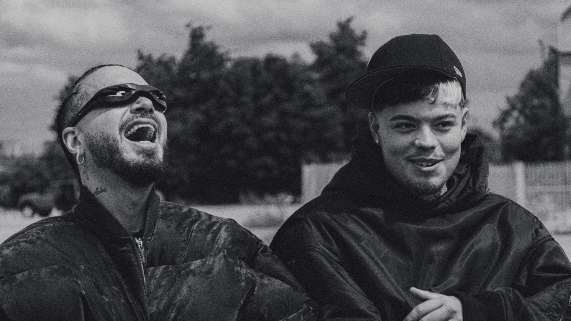 J Balvin, junto al español Saiko, durante la grabación de un vídeo