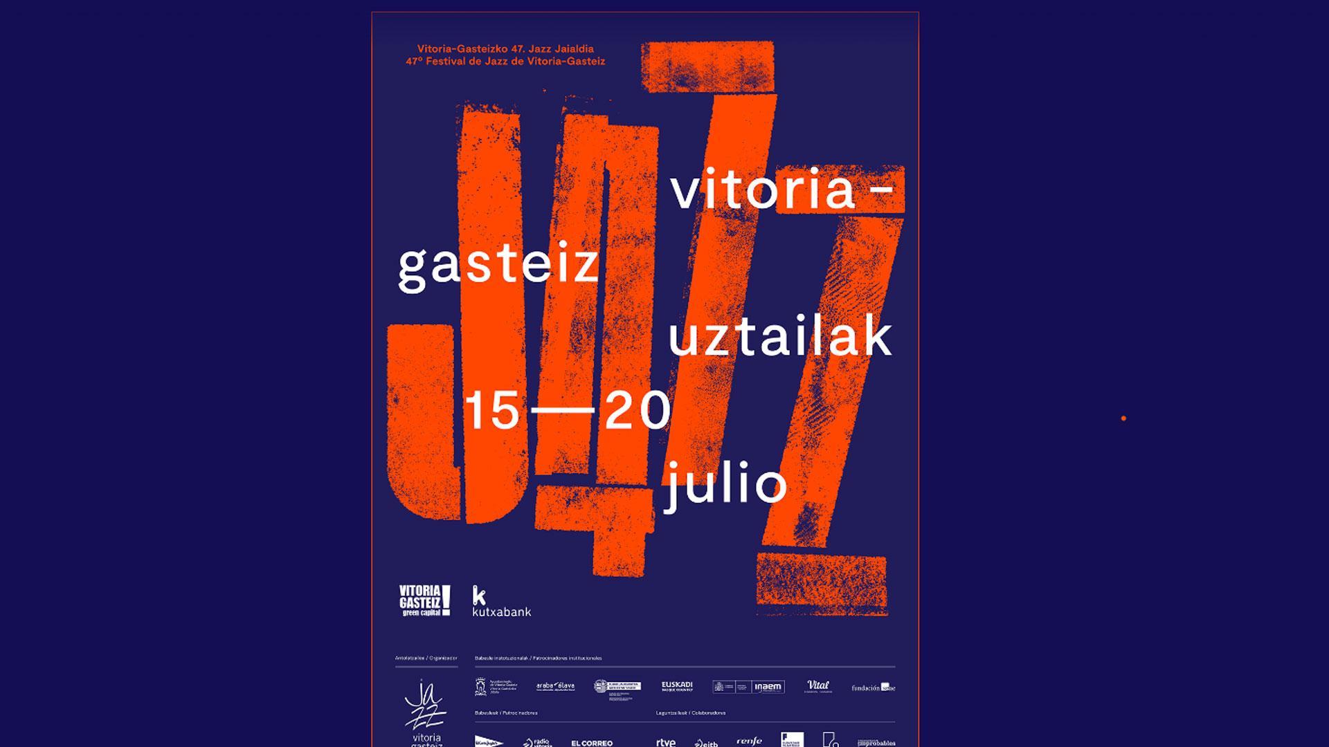 Cartel de la 47 edición del Festival de Jazz de Vitoria