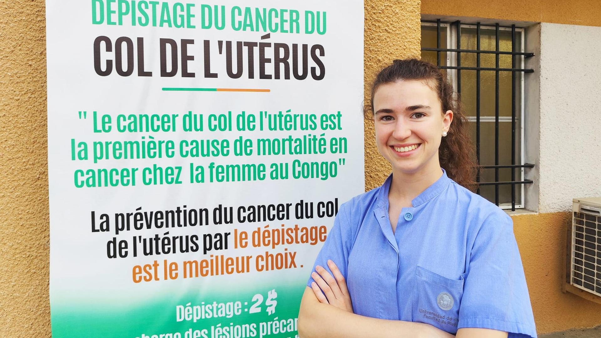 La pamplonesa María Requena, integrante del equipo sanitario de la Universidad de Navarra en El Congo