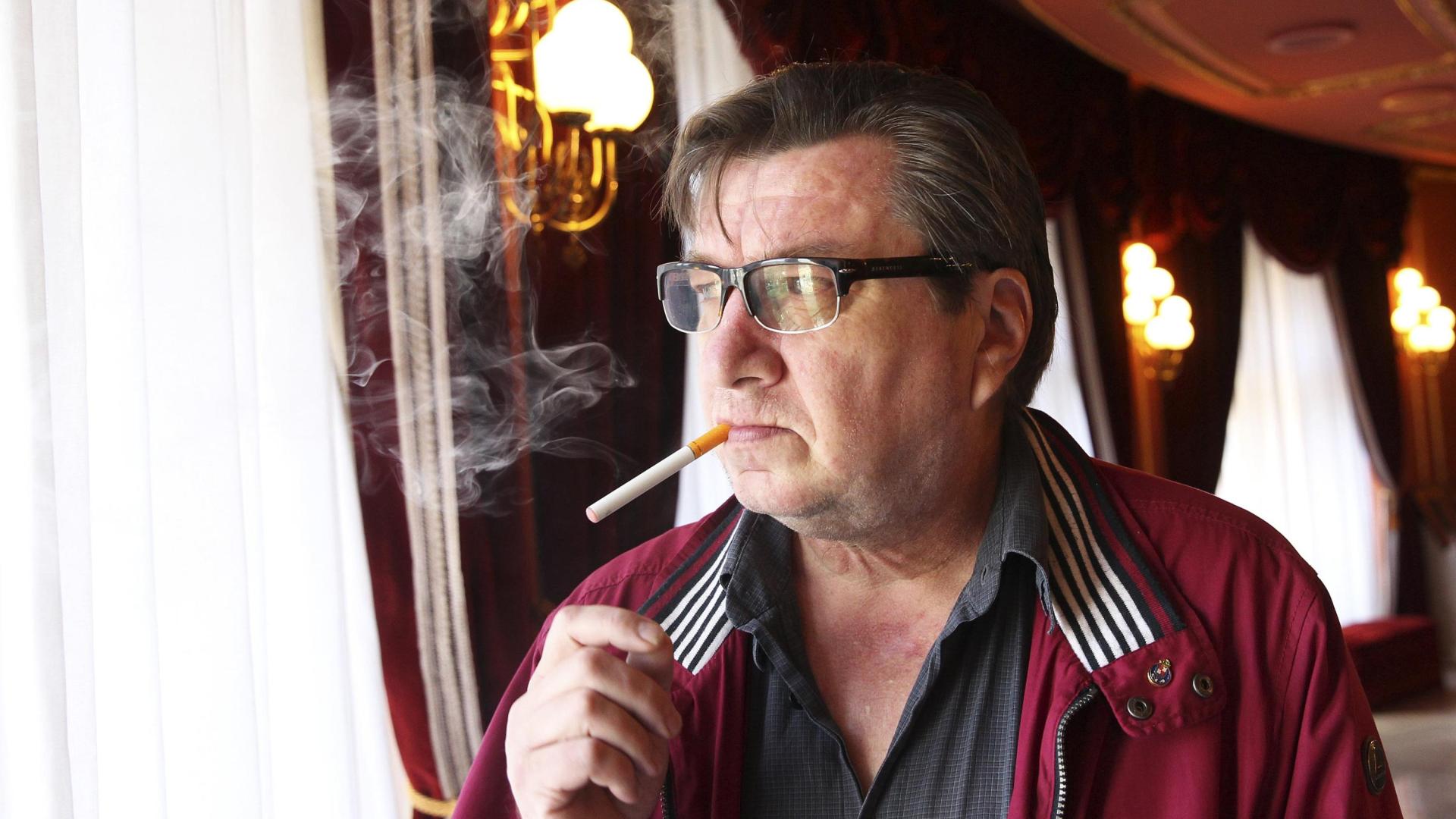 El cineasta finlandés Aki Kaurismäki en Bilbao en 2015