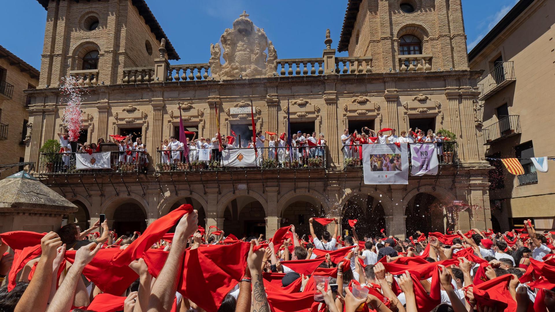 Cohete del inicio de las fiestas 2024 en Viana