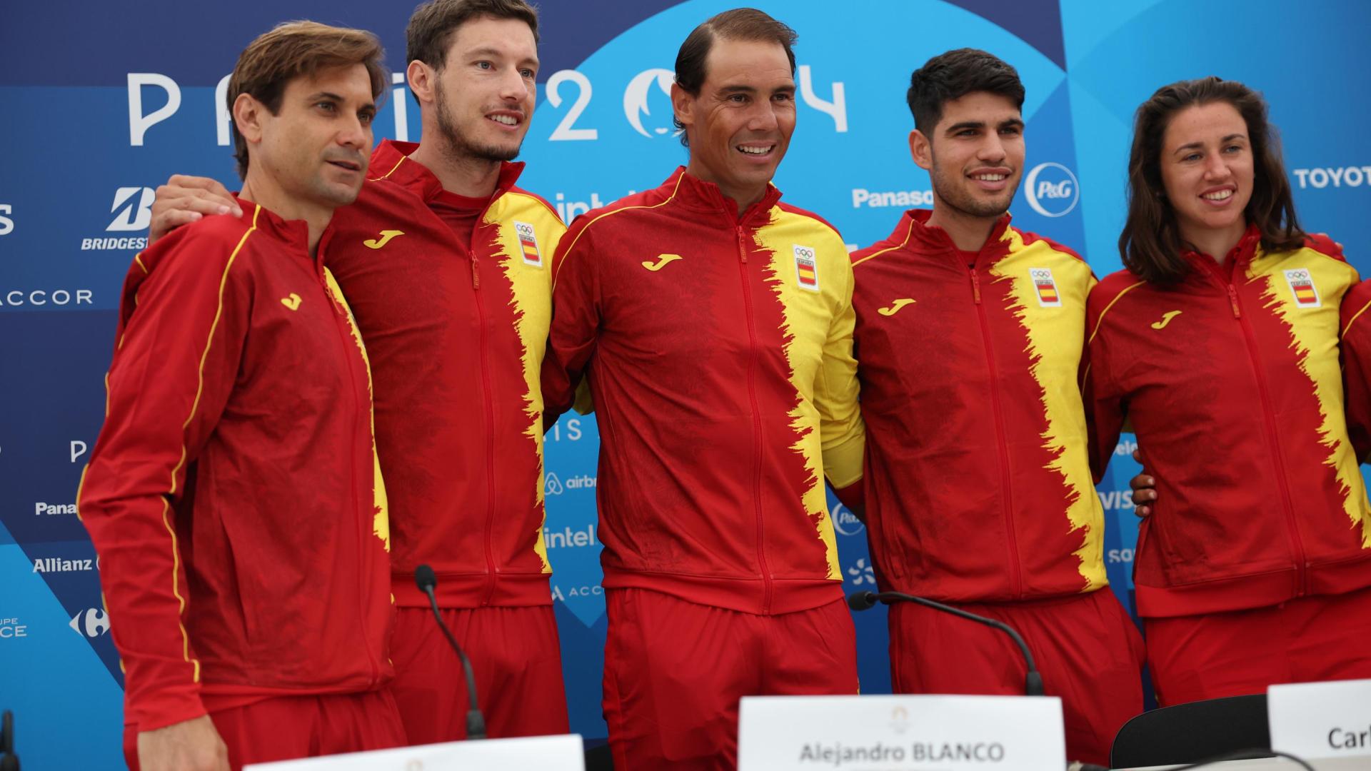 Rueda de prensa del equipo olímpico español de tenis