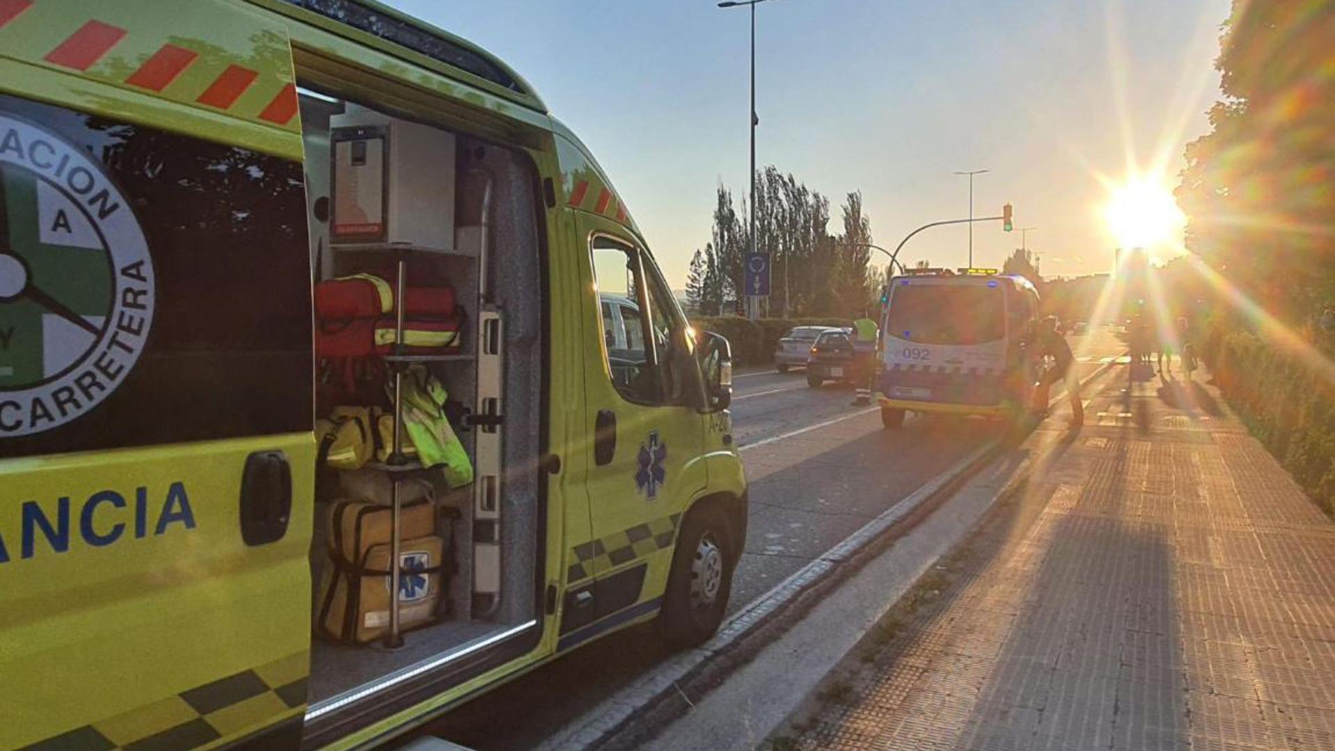 Da positivo tras un accidente con dos niños heridos en la variante de Pamplona