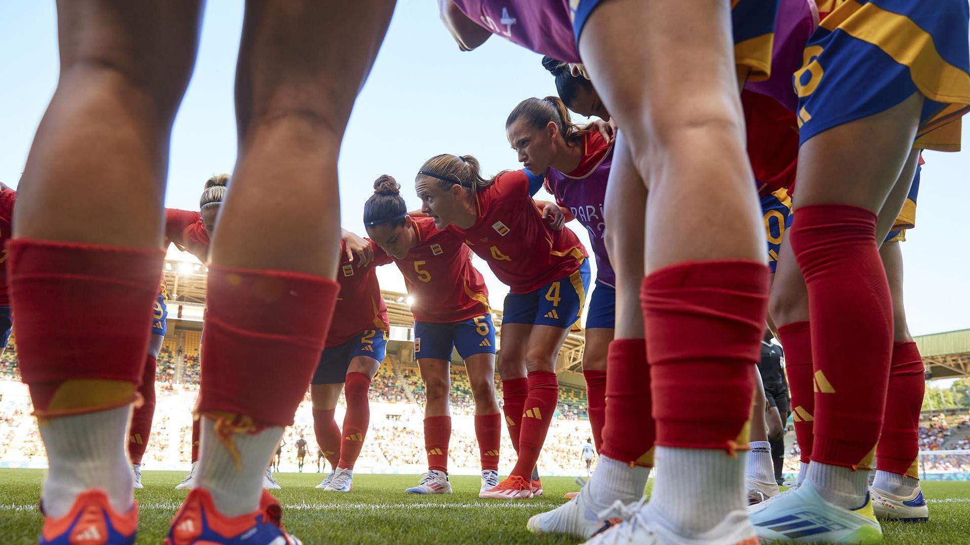 La selección española femenina de fútbol en el segundo partido de la fase de grupos de los Juegos Olímpicos de París 2024 disputado ante Nigeria