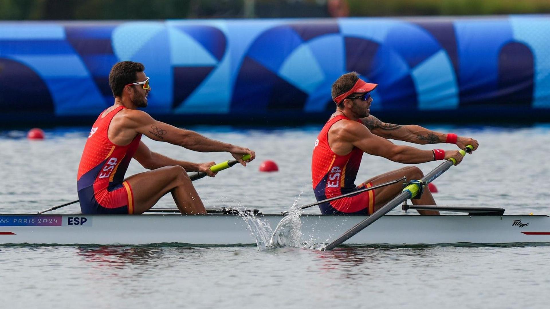 Los españoles Jaime Canalejo y Javier García se han clasificado para la final de dos sin de remo de los Juegos Olímpicos de París 2024