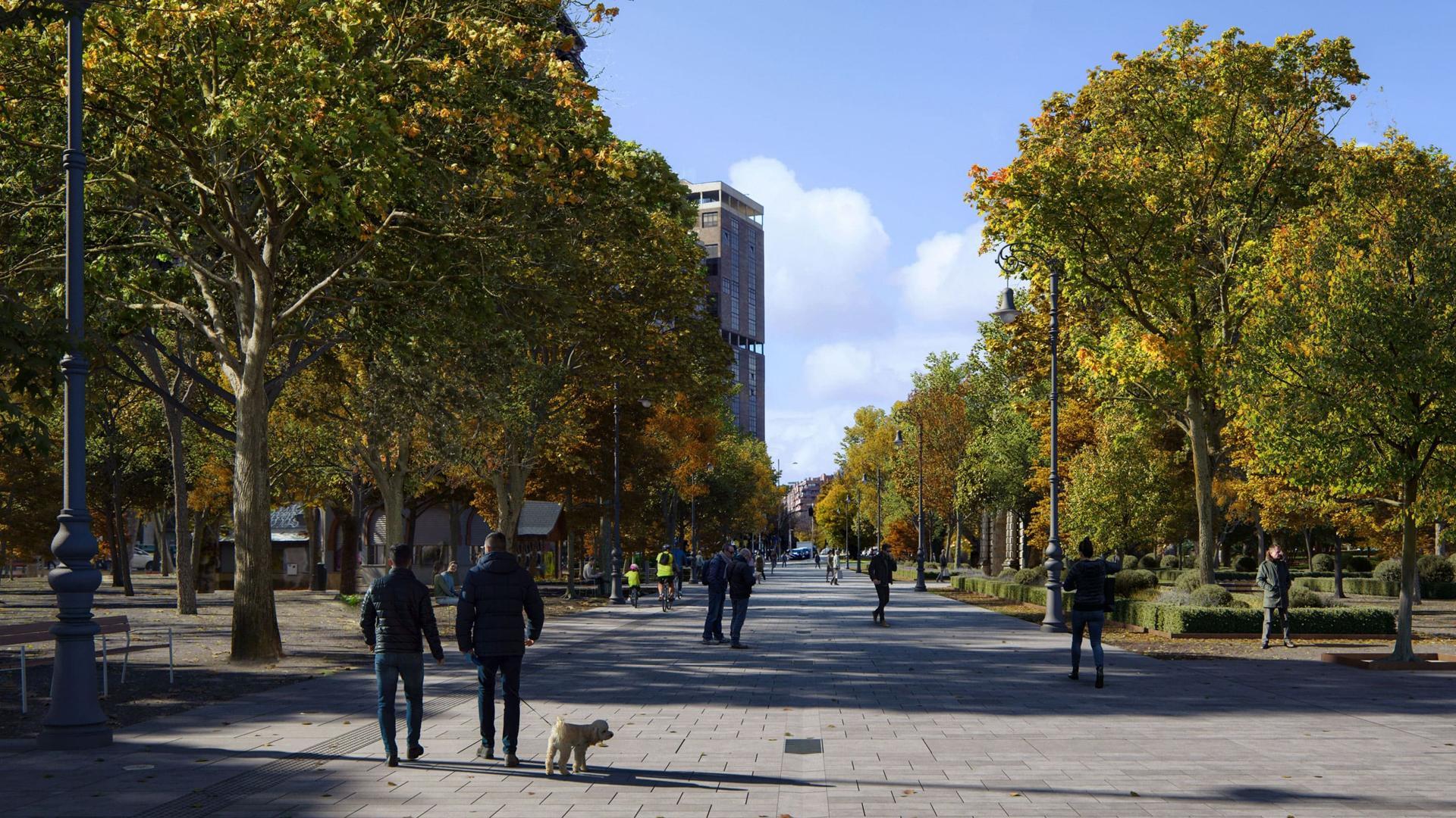 Imagen de la calle Bosquecillo de Pamplona