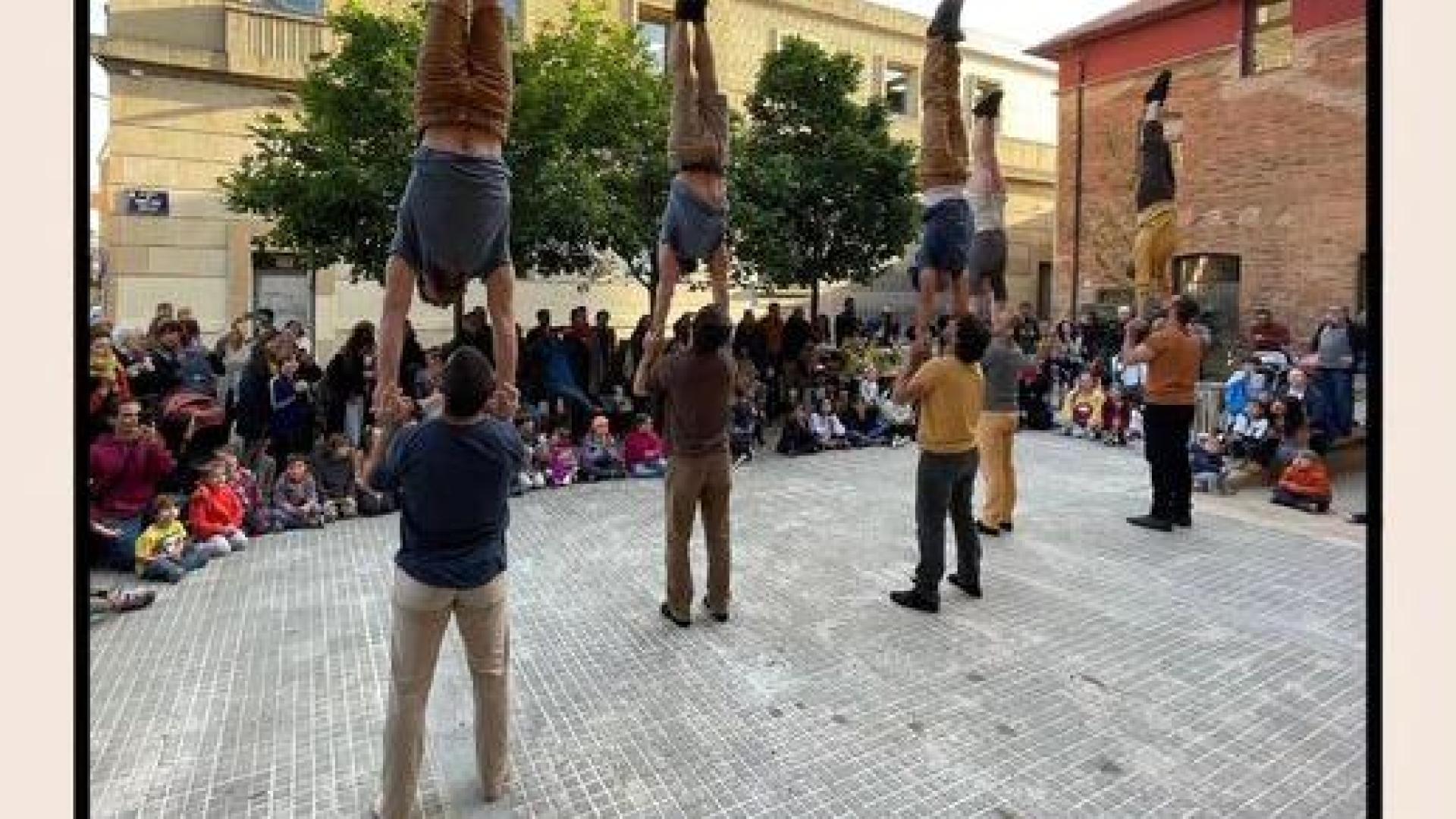 Espectáculo de la compañía catalana Circ Pistolet, El Itinerante, hoy en la Ciudadela.