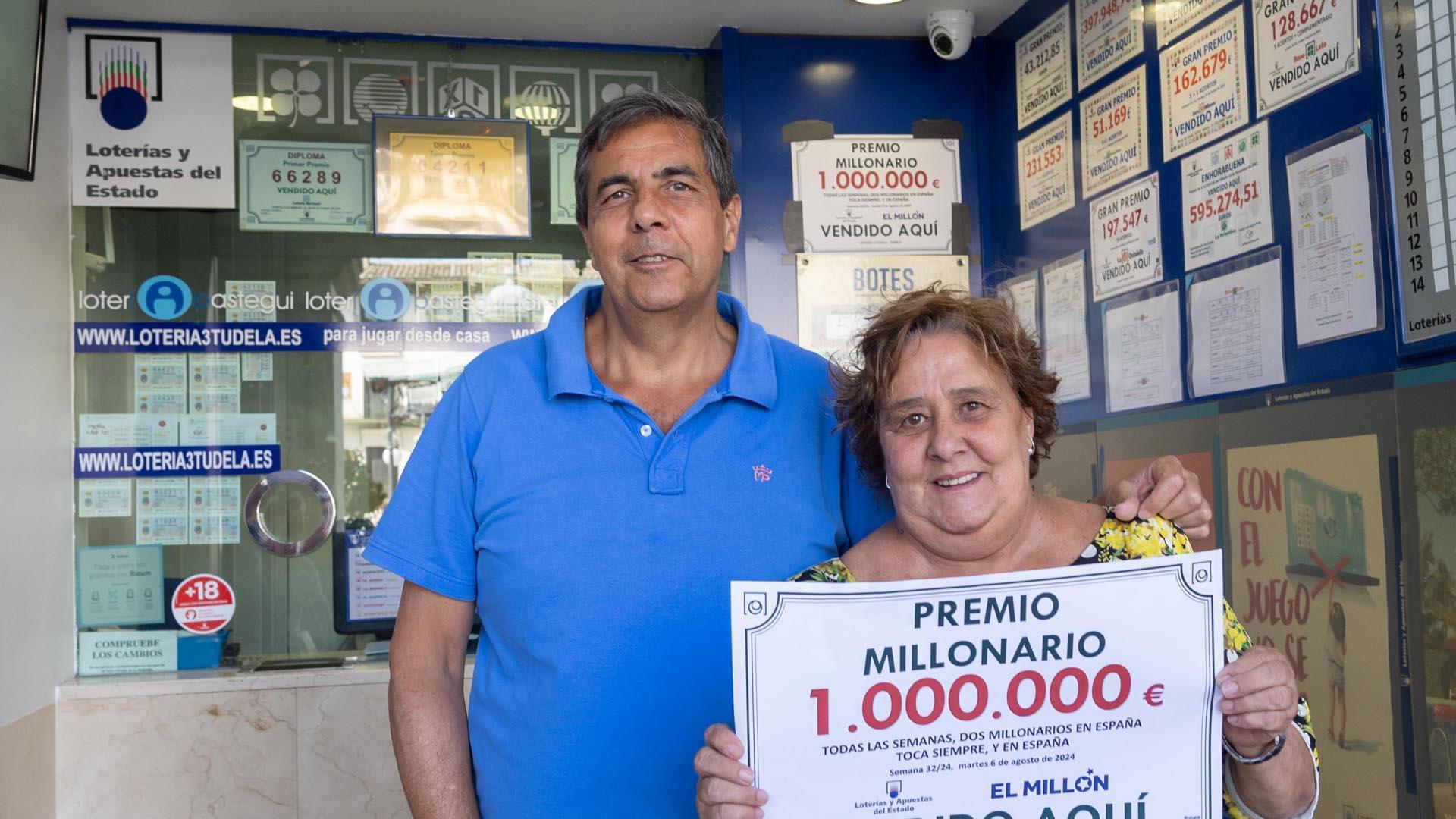 El matrimonio propietario de la administración, formado por Emilio Casado Oliver y Ana Apastegui Nadal