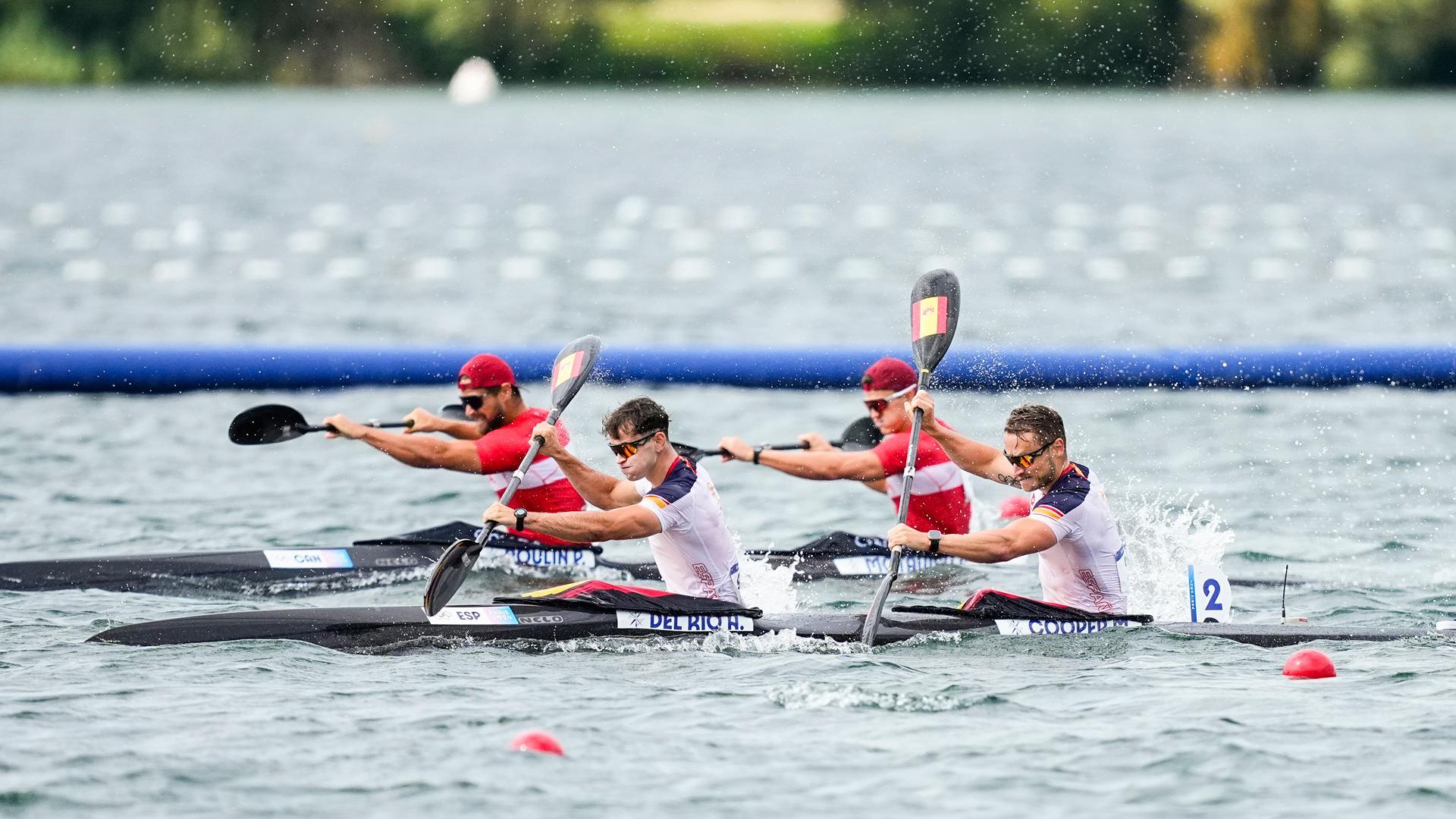 Marcus Cooper y Adrián del Río, cuartos en la final de K2 500