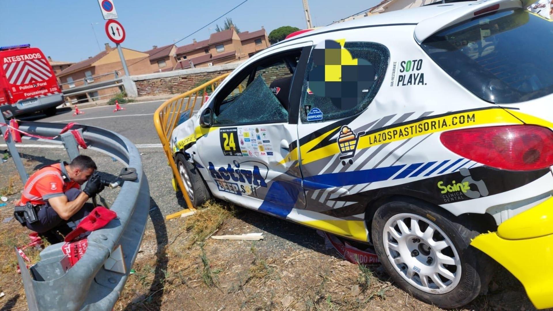 El equipo de Atestados de la Policía Foral investiga las causas del suceso