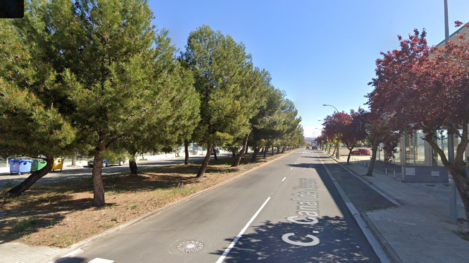 Calle Canal de Navarra, donde ha ocurrido el atropello