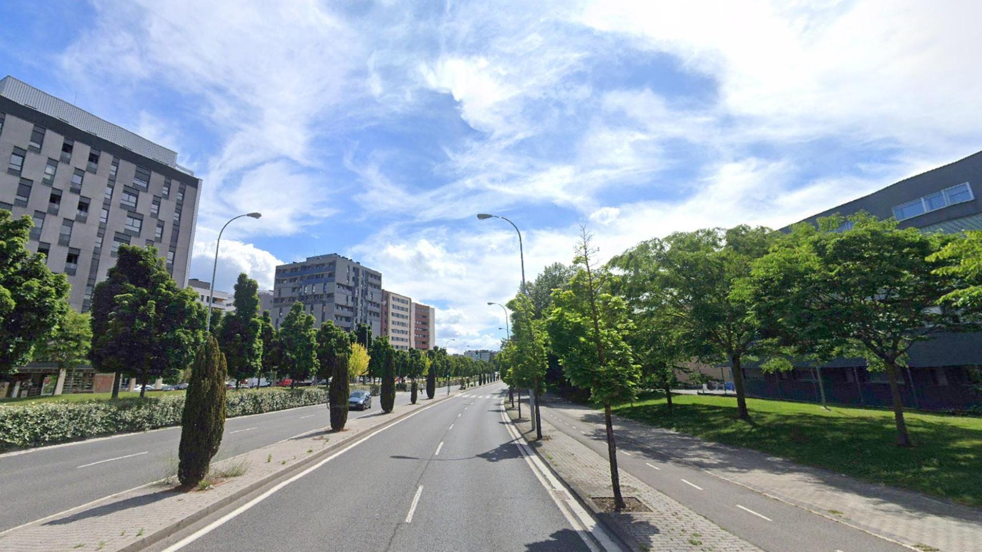 Carretera Sarriguren, en Pamplona