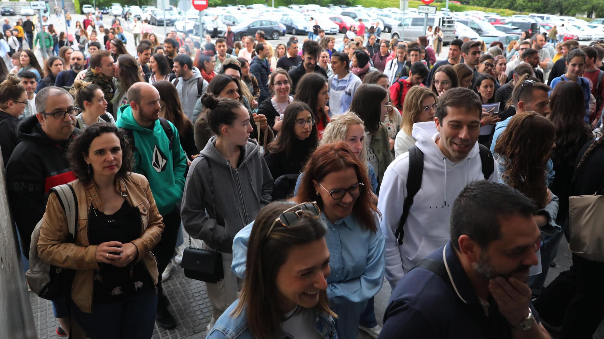 Aspirantes en la última oposición de maestros celebrada el pasado mes de junio en el aulario.