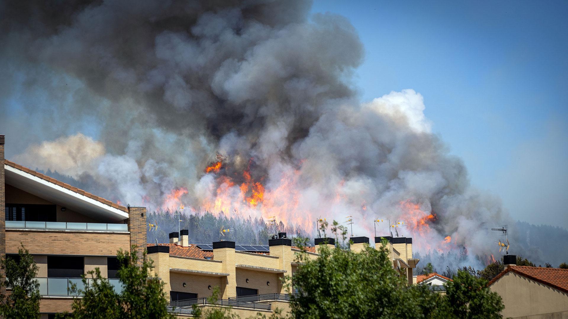 El avión accidentado participaba en la extinción de las llamas de un incendio el 14 de julio de 2023, entre Olloki y Alzuza