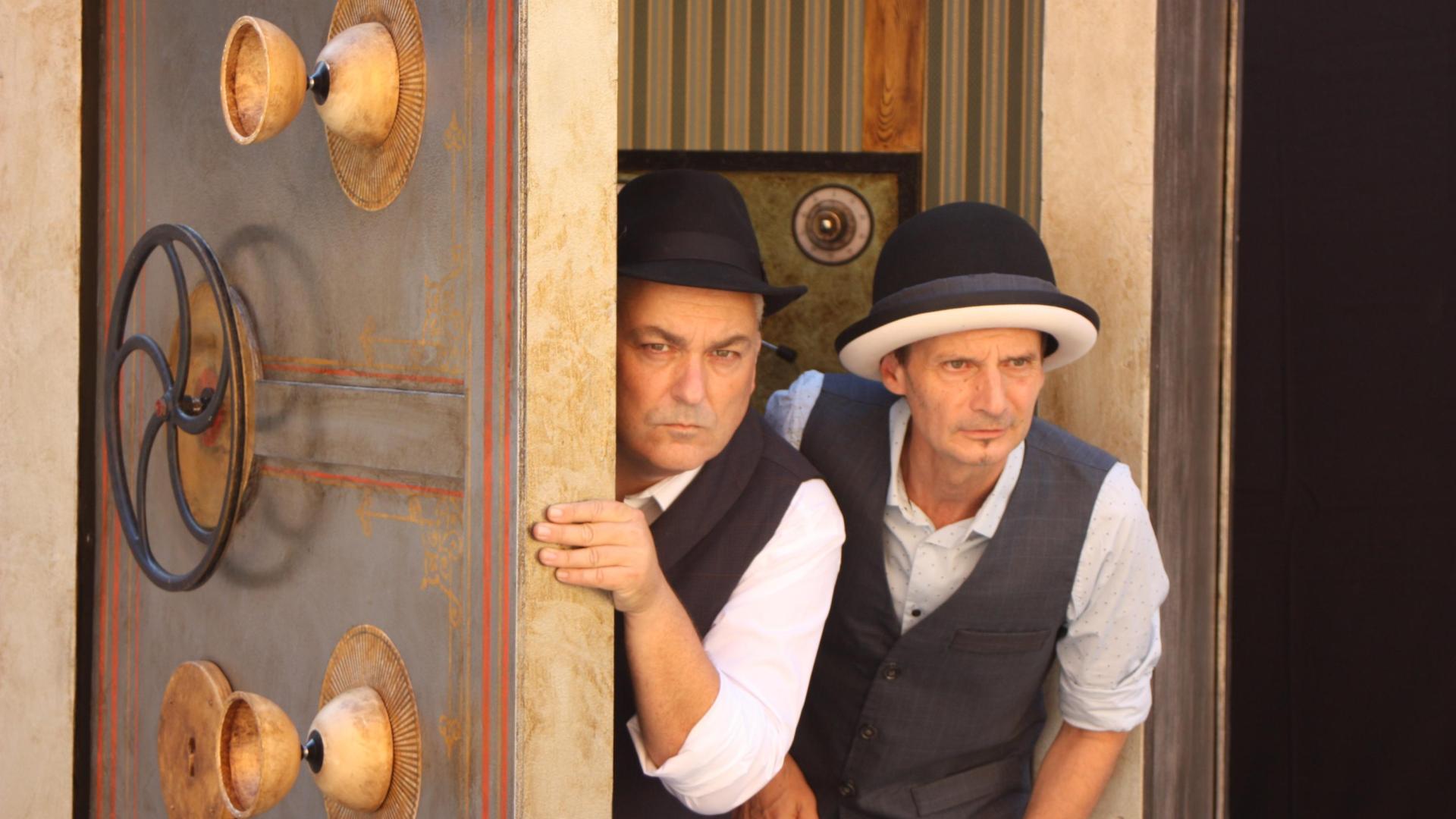 'Bang!', espectáculo que esta tarde se podrá ver en la Fachada del Teatro Gayarre.