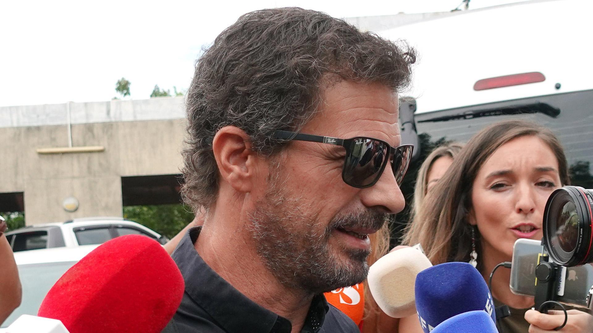 El padre de Daniel, Rodolfo Sancho, a su llegada al juicio