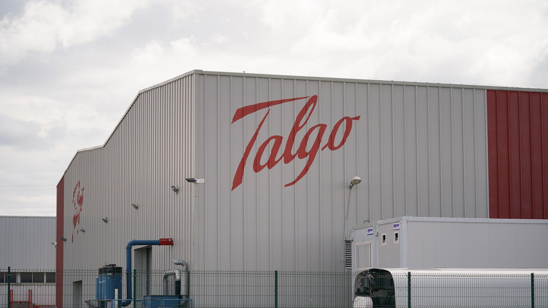Fachada de la planta de Talgo en Rivabellosa, Álava