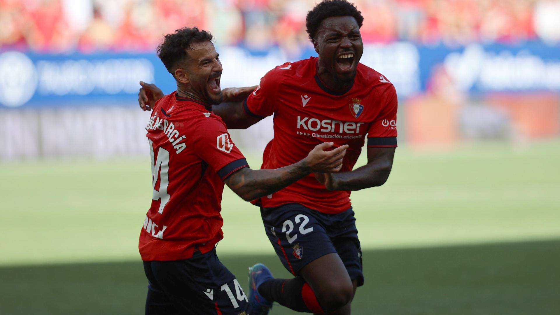 Boyomo celebra el gol contra el Celta de Vigo