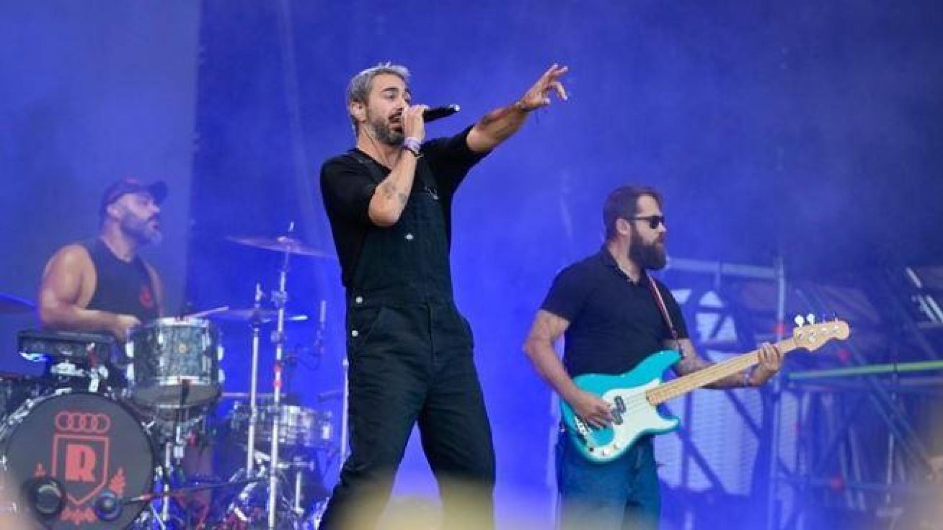 Rayden, durante su actuación en el Festival Vive Latino de Zaragoza