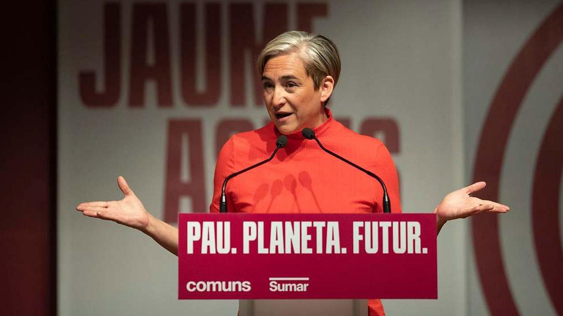 La exalcaldesa de Barcelona y líder de los Comuns en el Ayuntamiento, Ada Colau