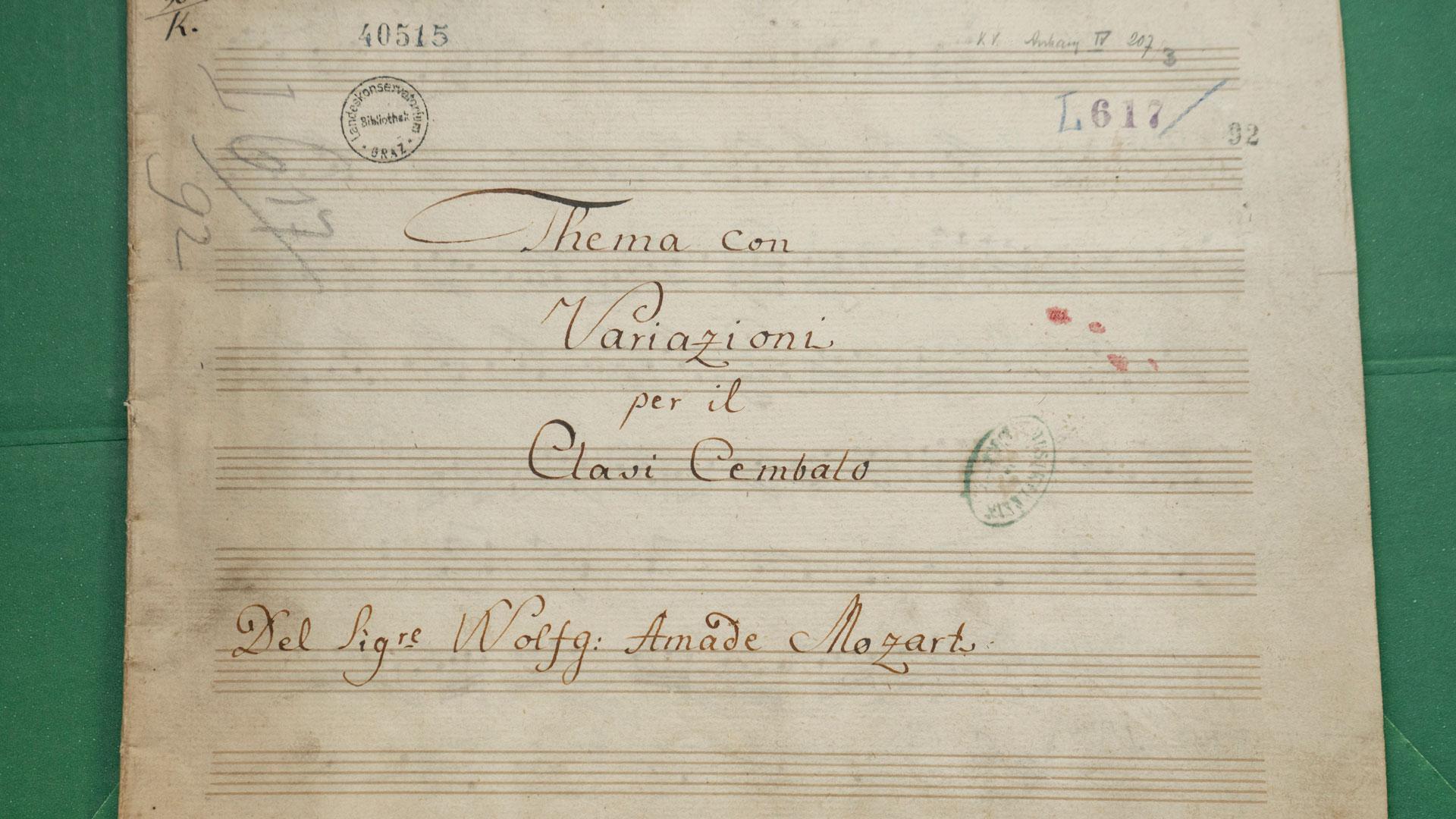 La pieza para piano 'Mailänder Variationen' ('Variaciones de Milán'), hasta ahora sin autoría atribuida, parece ser de Wolfgang Amadeus Mozart, según un análisis realizado por un experto alemán