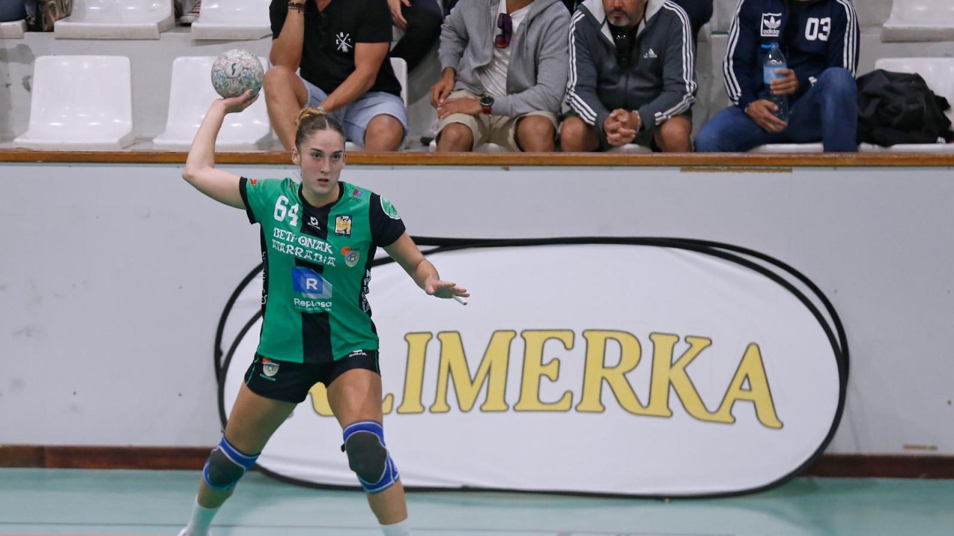 Estitxu Rodríguez ha tenido en Gijón  sus primeros minutos en esta Liga Guerreras